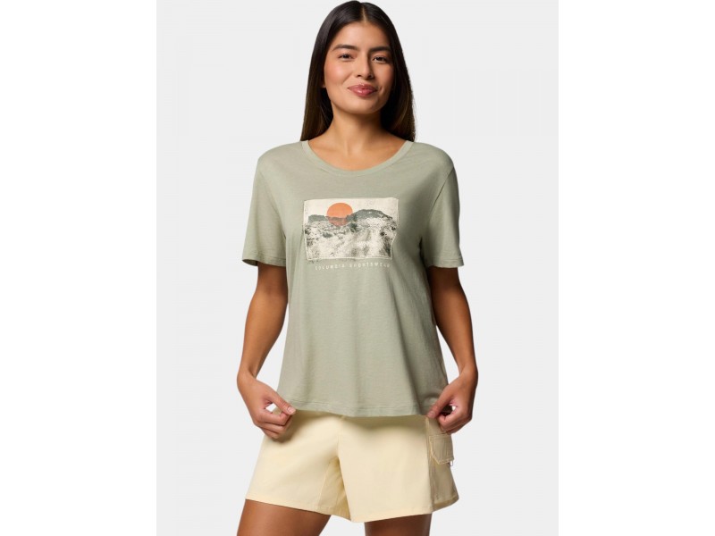 Columbia Ruby Springs női csónaknyakú póló - safari