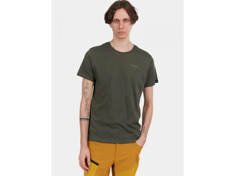 Fundango Mont Blanc Graphic-T D — oliv férfi póló