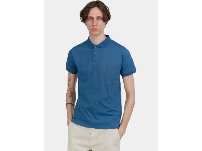 Fundango Incognito Mono Poloshirt – Eclipse Blue