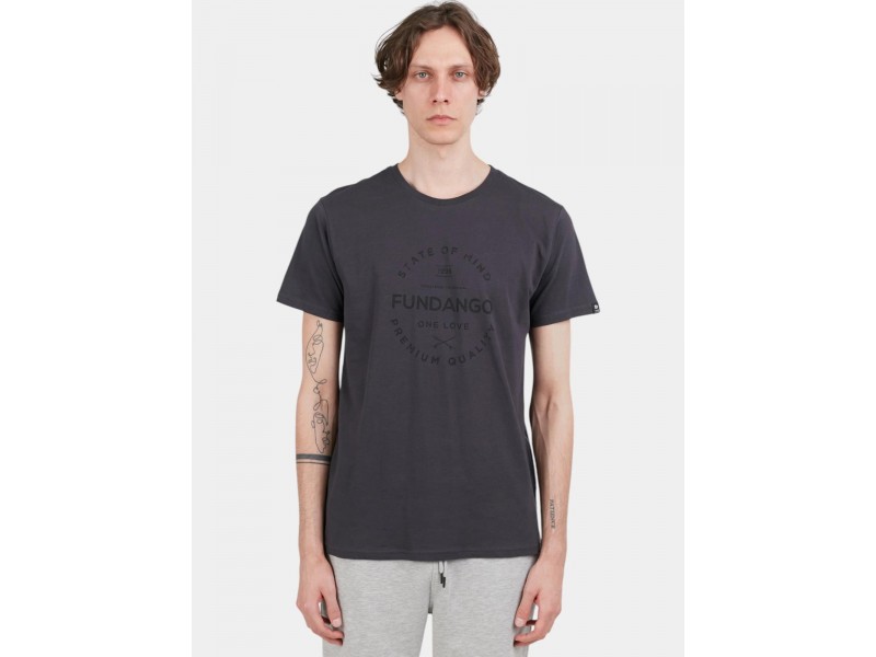 Fundango Basic-T Logo 04 D antracit férfi póló