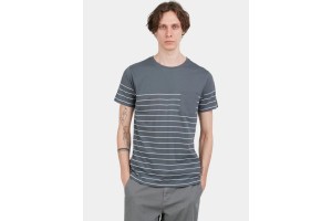 Fundango Jaggy Pocket férfi póló - washed black