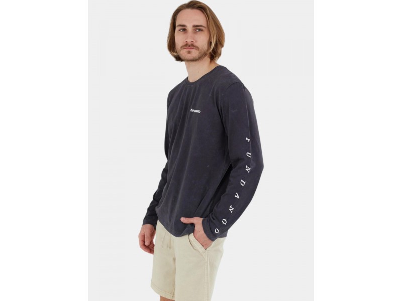 Fundango Essential Graphic Long-T - washed black