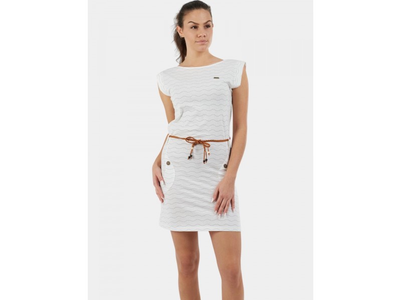 Fundango Sagitta Dress D - fehér csíkos, női ruha