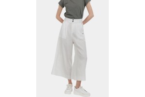 Fundango Piper Pants női len nadrág – ivory
