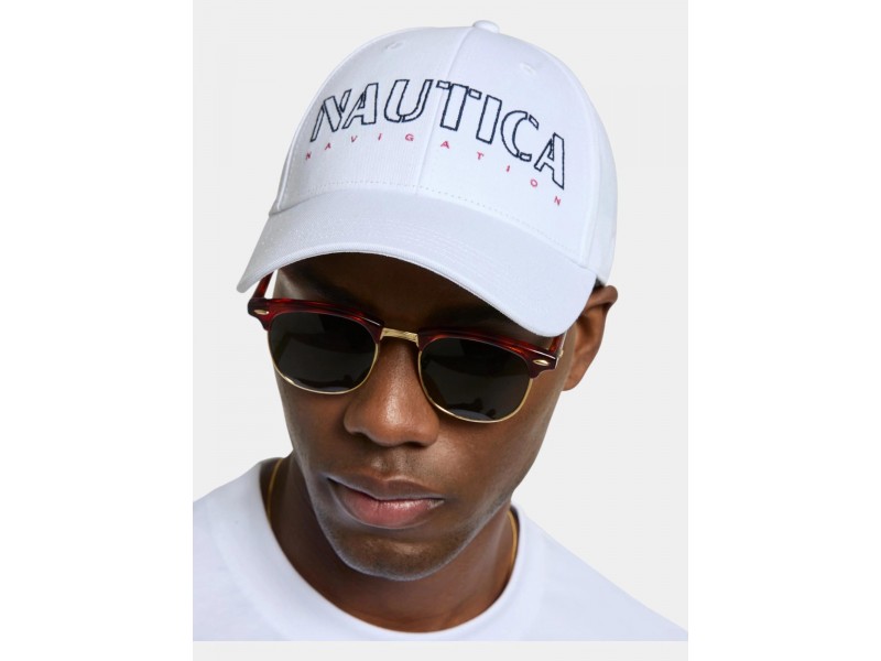 Nautica Alpine Cap D - fehér baseball sapka, 100% pamut