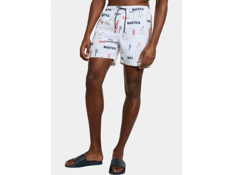 Nautica Vladimir 6 férfi fürdőnadrág - fehér