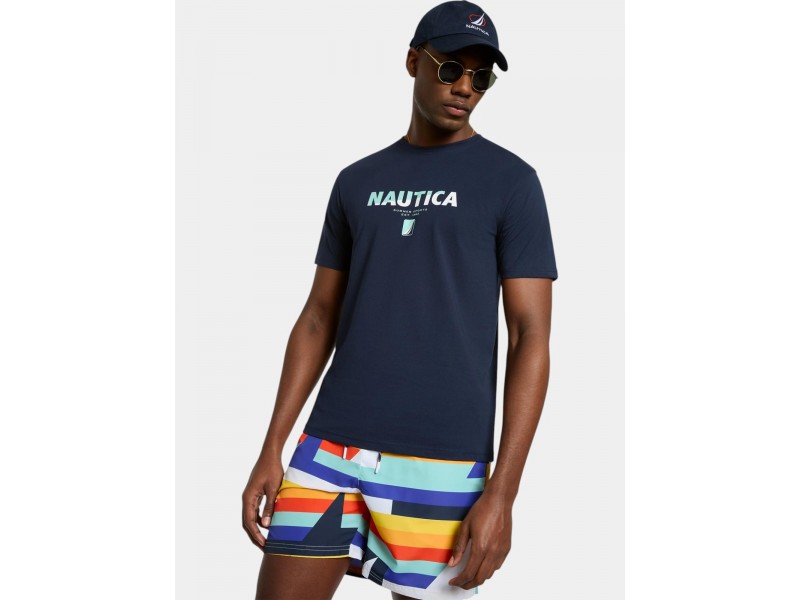 Nautica Bruckner T-Shirt D – sötétkék, 100% pamut