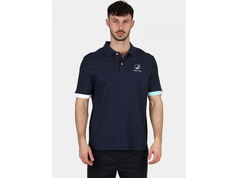 Nautica Pascal férfi polo - sötétkék, regular fit
