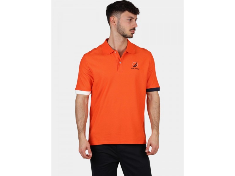 Nautica Pascal férfi póló - Fiery Red