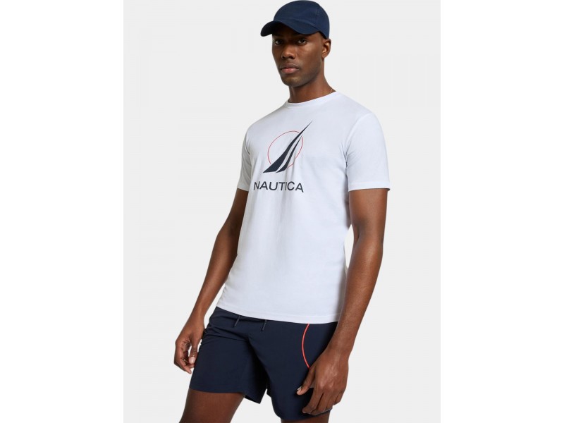 Nautica Pollock férfi póló — fehér (908)