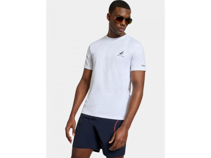 Nautica Sergei T-Shirt D fehér férfi póló - 100% pamut