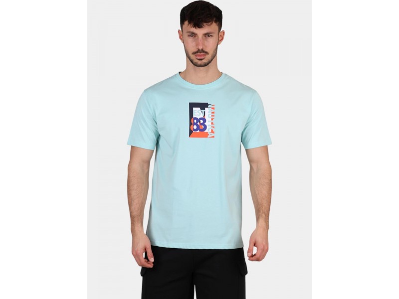 Nautica Lutz férfi T-shirt aqua - 100% pamut