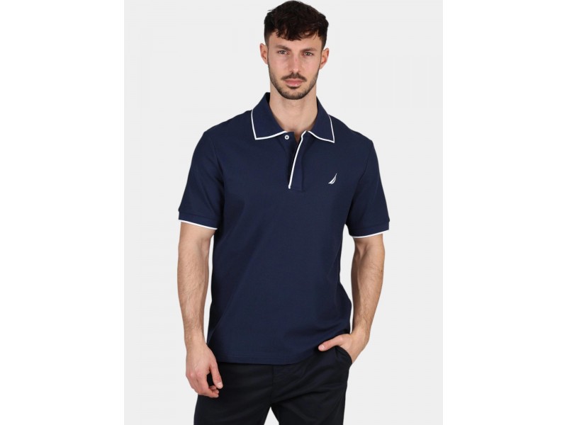 Nautica Drazen férfi galléros póló - sötétkék