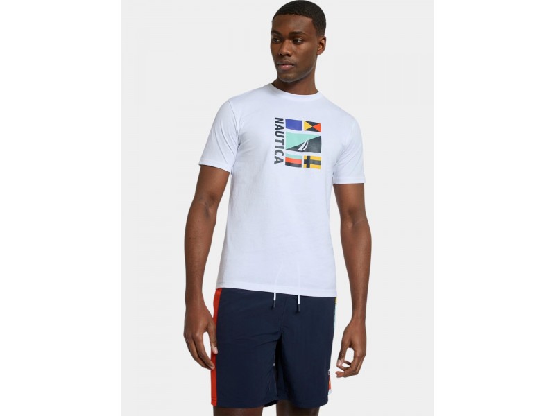 Nautica Joachim férfi fehér pamut póló