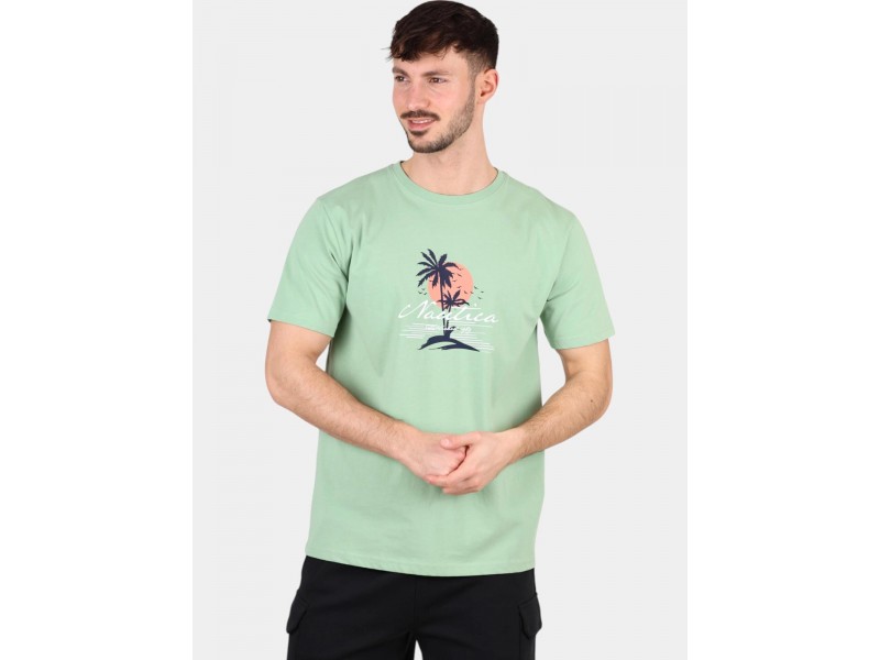 Nautica Raphael férfi póló – zöld, 100% pamut
