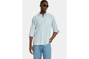 Nautica Barias Ls férfi ing – Pale Blue (55% vászon)