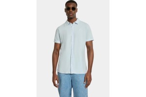 Nautica Andre SS férfi rövid ujjú ing – Pale Blue