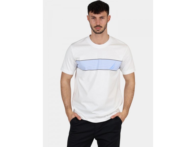 Nautica Sennen férfi póló - fehér (908-white)