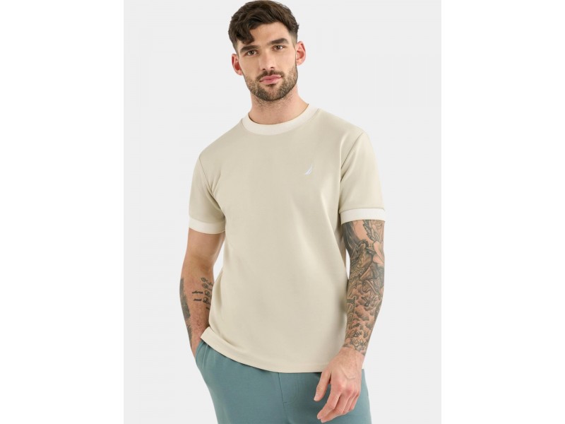 Nautica Sherford férfi póló - 248 buff szín, hímzett logó