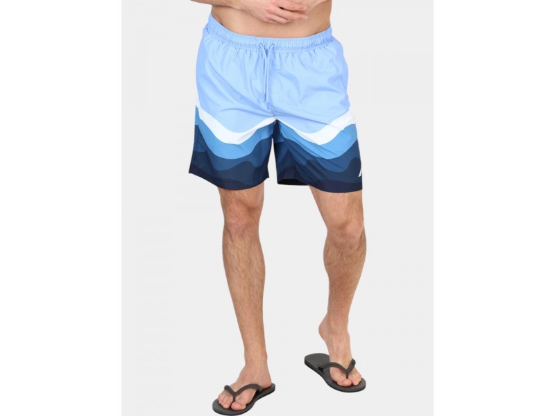 Nautica Penrose 7 férfi fürdőnadrág - Natural Blue