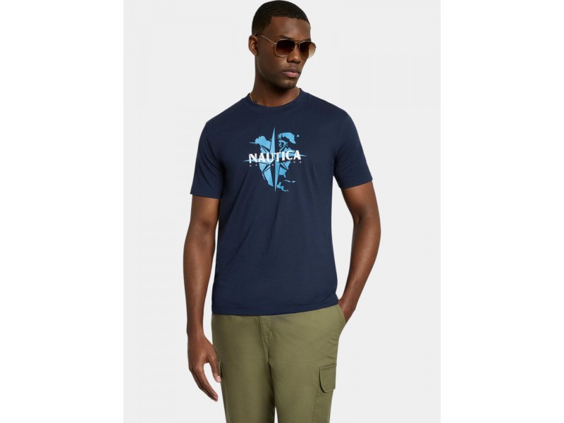 Nautica Tomi T-Shirt D - dark navy, 100% pamut