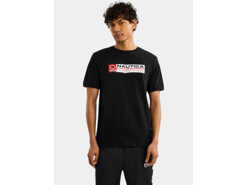 Nautica Dundalk T-Shirt D - fekete, 100% pamut