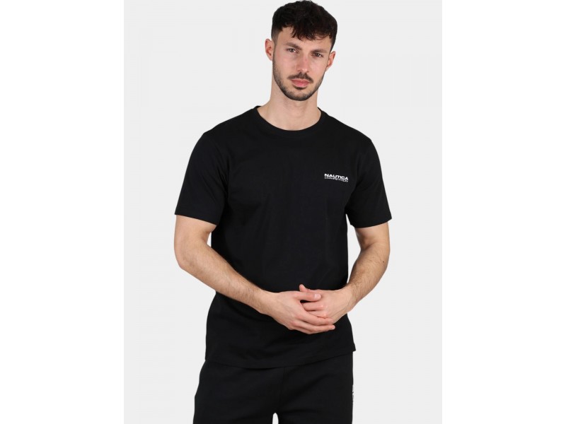 Nautica Sligo férfi póló fekete (100% pamut)
