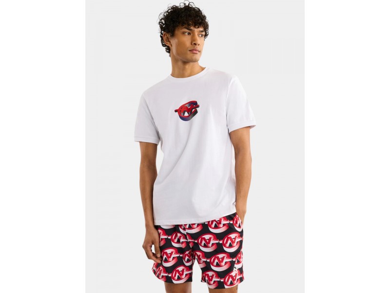 Nautica Ohio T-Shirt D — fehér, 100% pamut