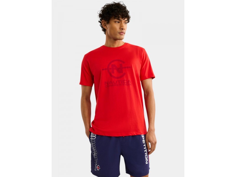 Nautica Newry T-Shirt D — 835-true red, 100% pamut