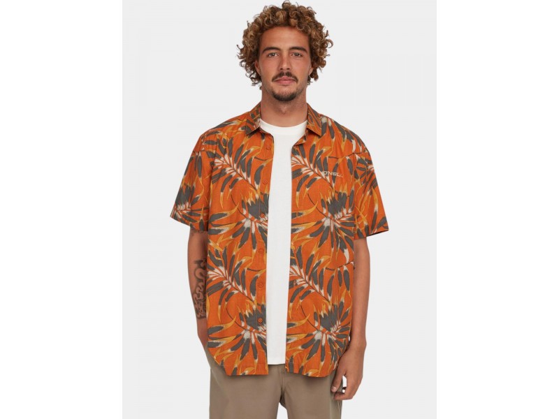 O'Neill Print Shirt – 32532 orange dipped leaves