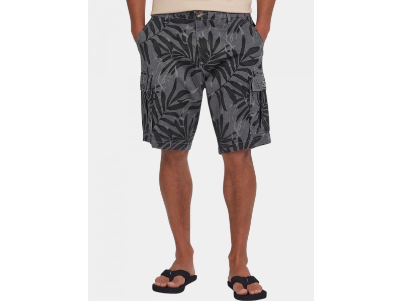 O'Neill Essentials Cargo rövidnadrág - black dipped leaves