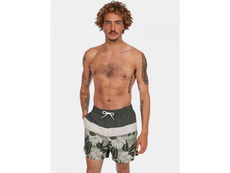 O'Neill Cali Block 15 - Green Dusty Flower