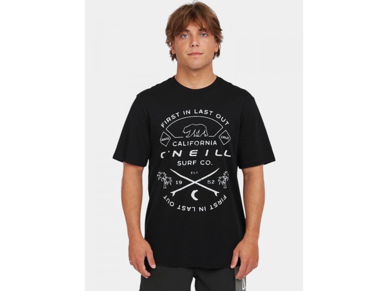 O'Neill Jack Muir férfi póló - fekete, 100% pamut