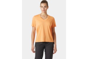 Helly Hansen W Salt Breeze V-Neck – Apricot Crush női póló