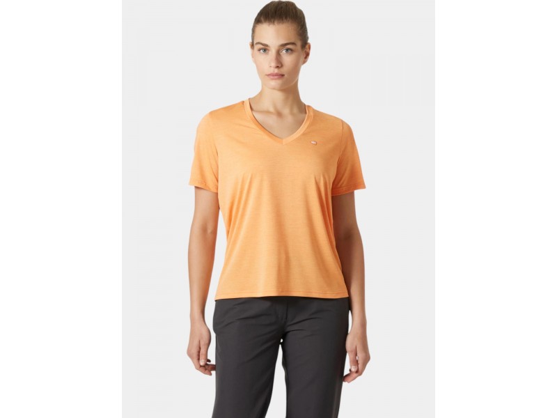 Helly Hansen W Salt Breeze V-Neck – Apricot Crush női póló