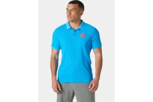 Helly Hansen HP Race Polo 2.0 D - cyan, férfi póló