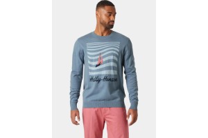Helly Hansen Quayside Knit D férfi pulóver - navy
