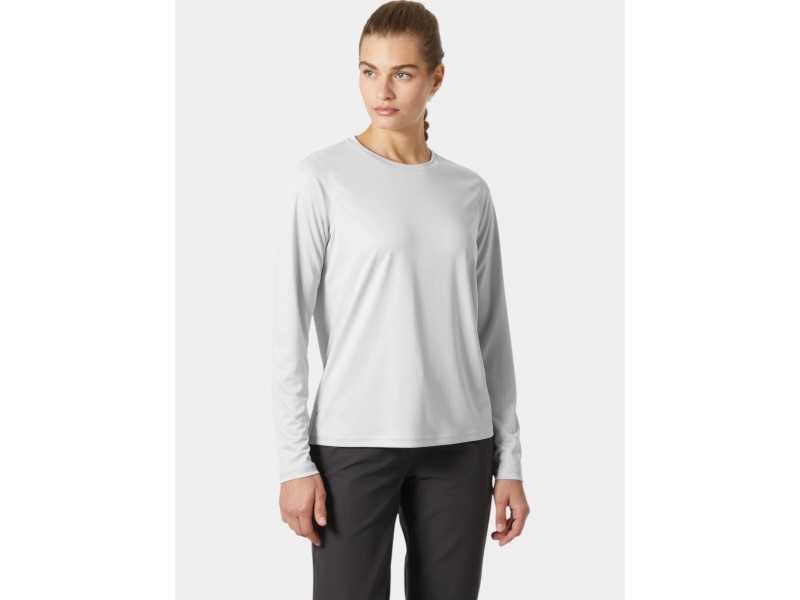Helly Hansen W Hh Tech Crew LS 2.0 D - grey fog