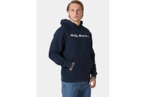 Helly Hansen Core Graphic férfi kapucnis pulóver - Navy