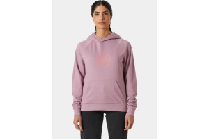 Helly Hansen W Core Graphic Hoodie női - Purple Clay