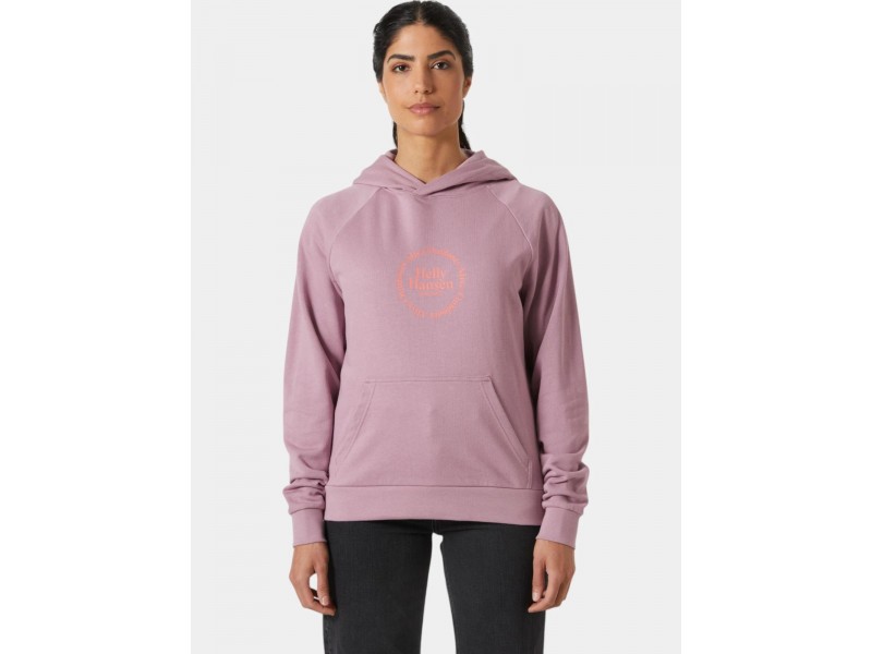 Helly Hansen W Core Graphic Hoodie női - Purple Clay