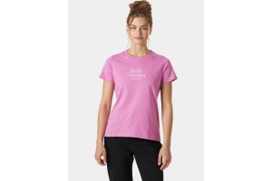 Helly Hansen W Core Graphic T-Shirt 2.0 D - 089-meta pink