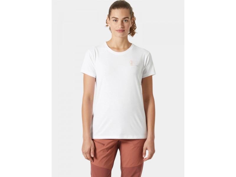 Helly Hansen W Skog Graphic női póló - fehér