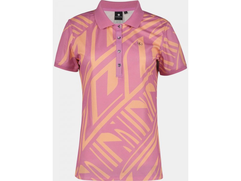 Luhta Hennola női galléros póló – 730 amethyst