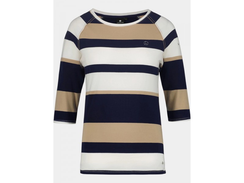 Luhta Hadli női csíkos póló – 3/4 ujj, A.W.S. Active