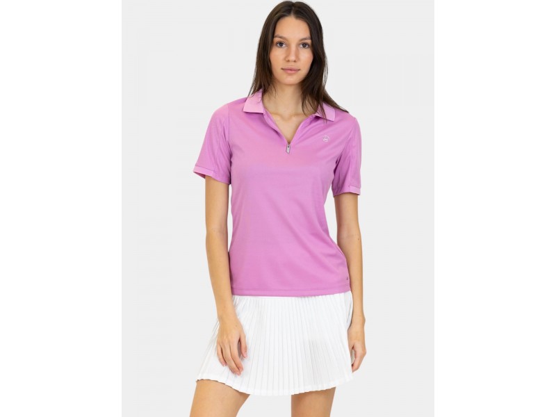 Luhta Aerola női galléros póló - 730 Amethyst