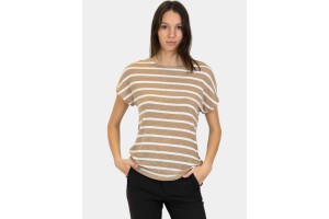 Luhta D női csíkos póló - 021-powder