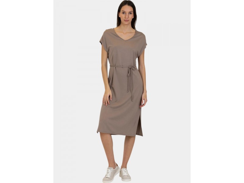 Luhta Hoilola női ruha 175 brown – öves, könnyű