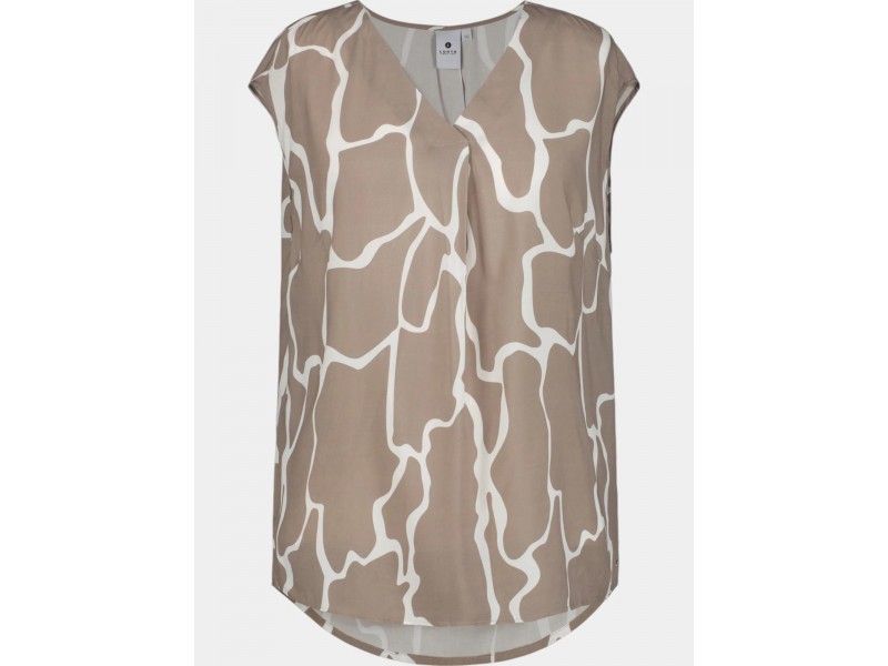 Luhta D női ujjatlan póló - 175 barna, 100% viszkóz