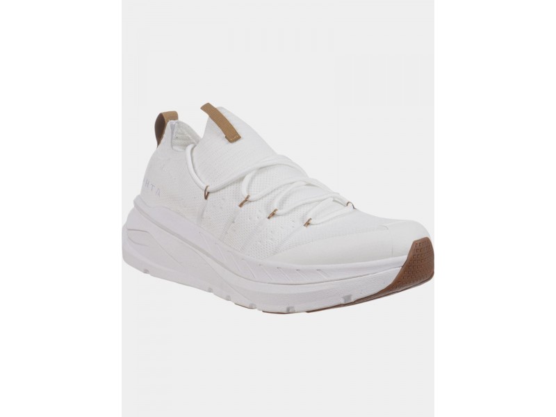 Luhta D női sneaker — optic white, kötött felsőrész
